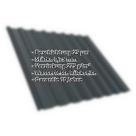 Trapezblech T18DRD | 25 µm Polyester | Dach | Stahl 0,75 mm | 7016 - Anthrazitgrau #2