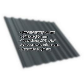 Trapezblech T20M | Dach | Stahl 0,50 mm | 50 µm PURMAT® | 7016 - Anthrazitgrau #2