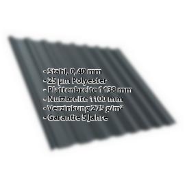 Trapezblech T20M | Dach Stahl 0,40 mm | 25 µm Polyester | 7016 - Anthrazitgrau Trapezblech T20M | Dach | Stahl 0,40 mm | 25 µm Polyester | 7016 - Anthrazitgrau #2