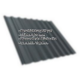 Trapezblech T20MD | 25 µm Polyester | Dach | Aluminium 0,70 mm | 7016 - Anthrazitgrau #2