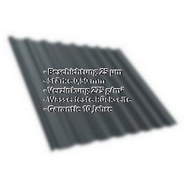 Trapezblech T20MD | 25 µm Polyester | Dach | Stahl 0,50 mm | 7016 - Anthrazitgrau #2