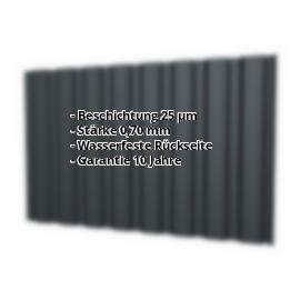 Trapezblech T20MW | 25 µm Polyester | Wand | Aluminium 0,70 mm | 7016 - Anthrazitgrau #2