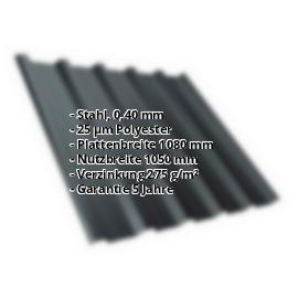 Trapezblech T35DR | Dach | Stahl 0,40 mm | 25 µm Polyester | 7016 - Anthrazitgrau #2
