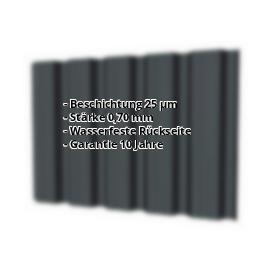 Trapezblech T35DRW | 25 µm Polyester | Wand | Aluminium 0,70 mm | 7016 - Anthrazitgrau #2