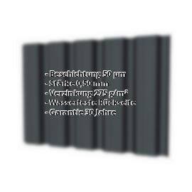 Trapezblech T35DRW | 50 µm PURLAK® | Wand | Stahl 0,50 mm | 7016 - Anthrazitgrau #2