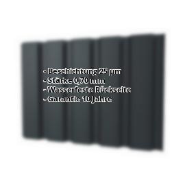 Trapezblech T35MW | 25 µm Polyester | Wand | Aluminium 0,70 mm | 7016 - Anthrazitgrau #2
