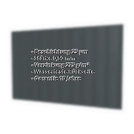 Trapezblech T7MW | 25 µm Polyester | Wand | Stahl 0,50 mm | 7016 - Anthrazitgrau #2