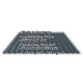 Wellblech PS18/1064CRA | Sonderposten | Dach | Stahl 0,40 mm | Anti-Tropf | 7016 - Anthrazitgrau #2