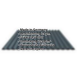 Wellblech PS18/1064CW | 25 µm Polyester | Wand | Stahl 0,50 mm | 7016 - Anthrazitgrau #2