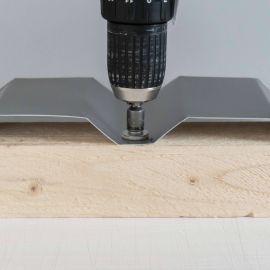 Edelstahlschrauben | Für Montage Tiefsicke auf Holzunterkonstruktion | 6,0 x 40 mm E12 | Blank #6
