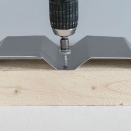 Edelstahlschrauben | Für Montage Tiefsicke auf Holzunterkonstruktion | 6,0 x 40 mm E19 | Anthrazitgrau #4