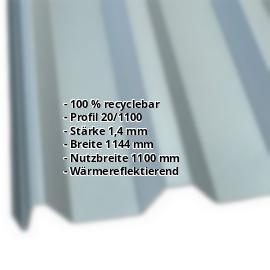 PVC Profilplatte FLEXI | 20/1100 | 1,40 mm | Anthrazit Metallic | 2000 mm #2