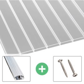 Acrylglas Stegdoppelplatte | 16 mm | Profil A1 | Sparpaket