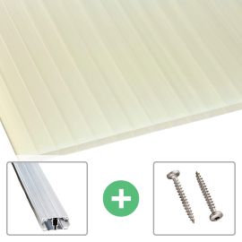 Acrylglas Stegdoppelplatte | 16 mm | Profil A1 | Sparpaket