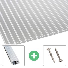 Acrylglas Stegdoppelplatte | 16 mm | Profil A1 | Sparpaket