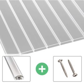 Acrylglas Stegdoppelplatte | 16 mm | Profil A4 | Sparpaket