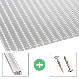 Acrylglas Stegdoppelplatte | 16 mm | Profil A4 | Sparpaket