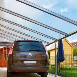 Acrylglas Stegdoppelplatte | 16 mm | Profil A4 | Sparpaket | Plattenbreite 980 mm | Klar | Breite 3,09 m | Länge 2,00 m #16