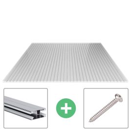 Acrylglas Stegdoppelplatte | 16 mm | Profil DUO | Sparpaket