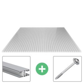 Acrylglas Stegdoppelplatte | 16 mm | Profil Mendiger | Sparpaket