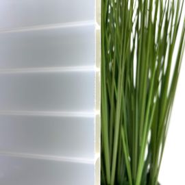 Acrylglas Stegdoppelplatte | 16 mm | Profil Mendiger | Sparpaket | Plattenbreite 1200 mm | Lichtblau | Breite 3,75 m | Länge 2,00 m #3