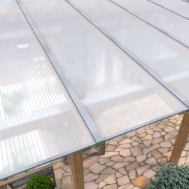 Acrylglas Stegdoppelplatte | 16 mm | Profil Mendiger | Sparpaket | Plattenbreite 980 mm | Opal Weiß | Breite 3,09 m | Länge 2,00 m #2