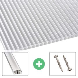 Polycarbonat Stegplatte | 16 mm | Profil A4 | Sparpaket
