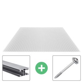 Polycarbonat Stegplatte | 16 mm | Profil ECO | Sparpaket