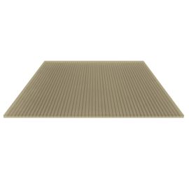 Polycarbonat Stegplatte | 16 mm | Profil Mendiger | Sparpaket | Plattenbreite 1200 mm | Bronze | Breite 3,75 m | Länge 2,00 m #4