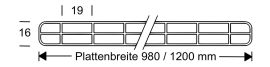 Polycarbonat Stegplatte | 16 mm | Profil Mendiger | Sparpaket | Plattenbreite 1200 mm | Klar | Breite 3,75 m | Länge 2,00 m #11