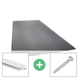 Polycarbonat Stegplatte | 16 mm | Profil Zevener Sprosse | Sparpaket