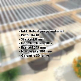 Acrylglas Wellplatte | 76/18 | Sparpaket | 1,80 mm | Klar | Breite 3,01 m | Länge 2,00 m #2