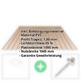 PVC Spundwandplatte | 70/18 | Sparpaket 1,00 mm | Bronze | Breite 3,18 m | Länge 2,00 m PVC Spundwandplatte | 70/18 | Sparpaket | 1,00 mm | Bronze | Breite 3,18 m | Länge 2,00 m #2