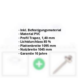 PVC Spundwandplatte | 70/18 | Sparpaket 1,40 mm | Klarbläulich | Breite 3,18 m | Länge 2,00 m PVC Spundwandplatte | 70/18 | Sparpaket | 1,40 mm | Klarbläulich | Breite 3,18 m | Länge 2,00 m #2