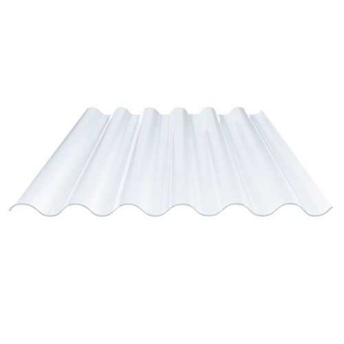 PVC Wellplatte | 177/51 | Profil 6 | 1,2 mm | Klarbläulich | 1250 mm