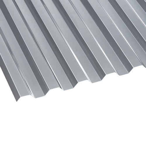 Polycarbonat Spundwandplatte | 76/18 | 1,00 mm | Grau | Temperaturreduzierend | 2000 mm
