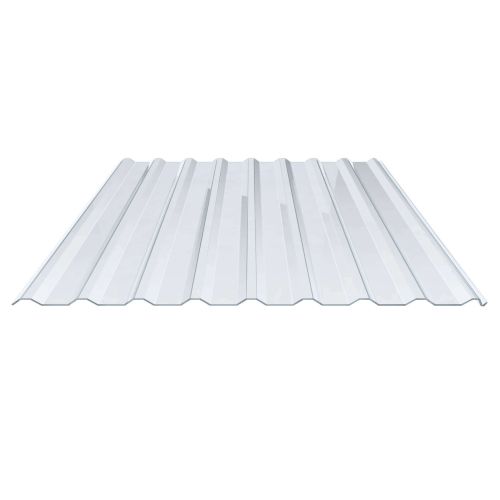 PVC Spundwandplatte | 20/1100 | 1,40 mm | Klarbläulich | Dach | 500 mm
