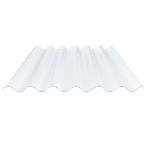 PVC Wellplatte | 177/51 | Profil 6 | 1,40 mm | Klarbläulich | 1250 mm
