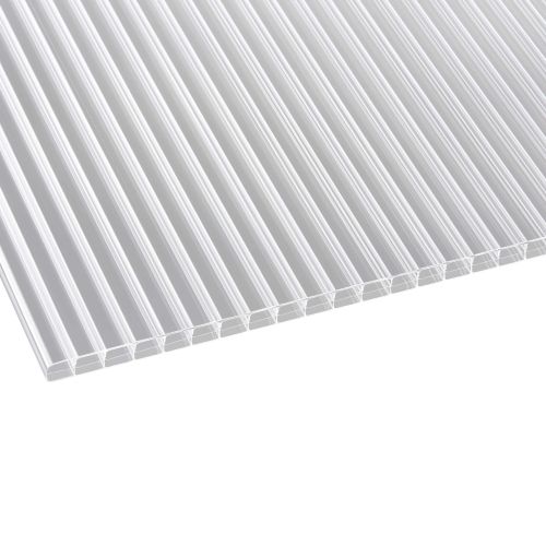 Polycarbonat Stegplatte | 16 mm | Breite 980 mm | Klar | Blueline | 2000 mm