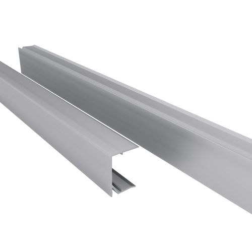 Abschlussprofil oberseite | 32 mm | Aluminium | Breite 1000 mm | Blank