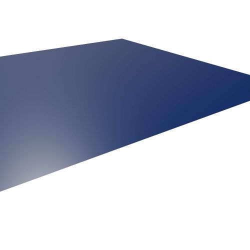 Flachblech | Stahl 0,50 mm | 25 µm Polyester | 5010 - Enzianblau