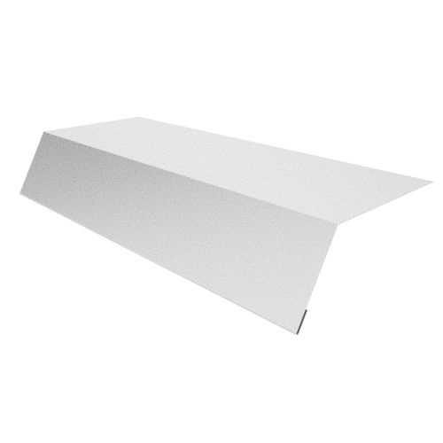Traufenblech | 125 x 70 x 2000 mm | Stahl 0,75 mm | Aluzink | Blank Aluminium