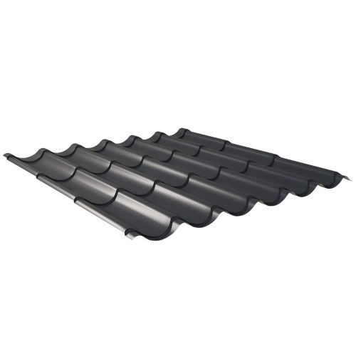 Pfannenblech 2/1060 | Anti-Tropf 1000 g/m² | Stahl 0,50 mm | 60 µm TTHD | 7016 - Anthrazitgrau