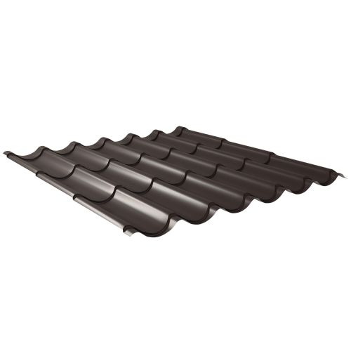 Pfannenblech 2/1060 | Anti-Tropf 700 g/m² | Stahl 0,50 mm | 60 µm TTHD | 8017 - Schokoladenbraun