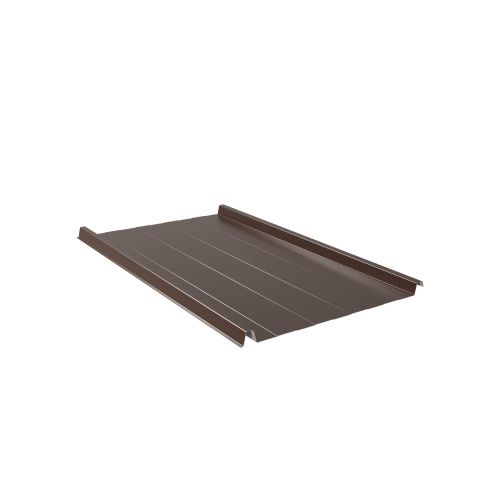 Stehfalzblech 33/500-LR | Dach | Sonderposten | Stahl 0,40 mm | 25 µm Polyester | 8014 - Sepiabraun