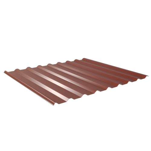 Trapezblech 20/1100 | Dach | Sonderposten | Stahl 0,40 mm | 25 µm Polyester | 8012 - Rotbraun