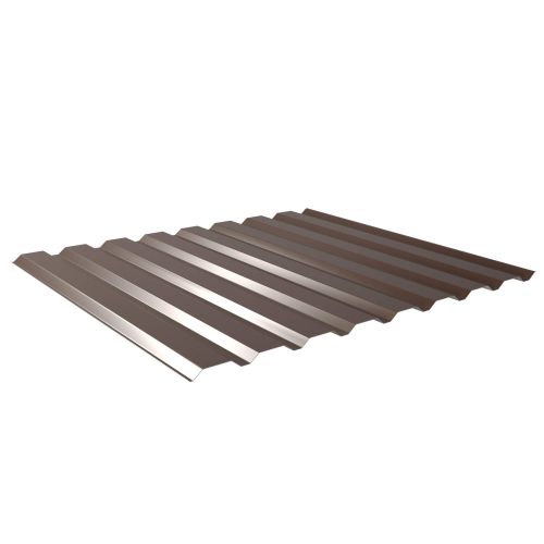 Trapezblech 20/1100 | Wand | Sonderposten | Stahl 0,40 mm | 25 µm Polyester | 8014 - Sepiabraun