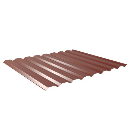 Trapezblech 20/1100 | Wand | Sonderposten | Stahl 0,40 mm | 25 µm Polyester | 8012 - Rotbraun