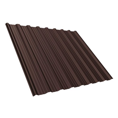 Trapezblech T18DR | Dach | Stahl 0,40 mm | 25 µm Polyester | 8017 - Schokoladenbraun