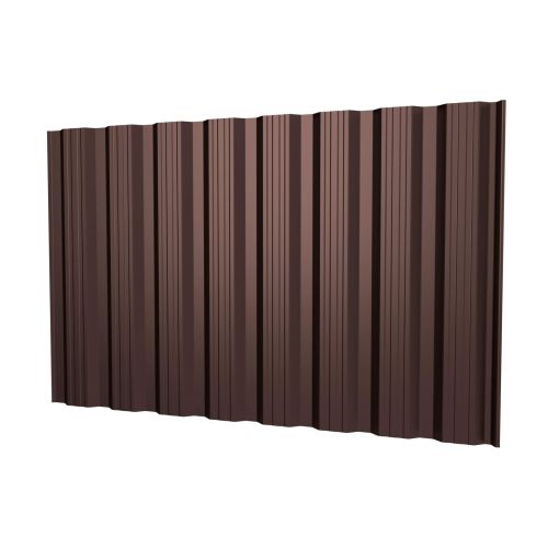 Trapezblech T18DR | Wand | Stahl 0,40 mm | 25 µm Polyester | 8017 - Schokoladenbraun